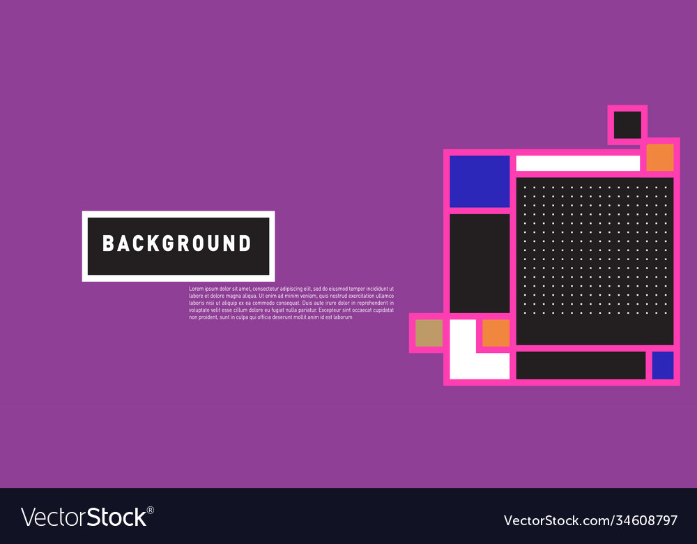 Abstract colorful rectangle background for banner vector image Abstract colorful rectangle background for banner