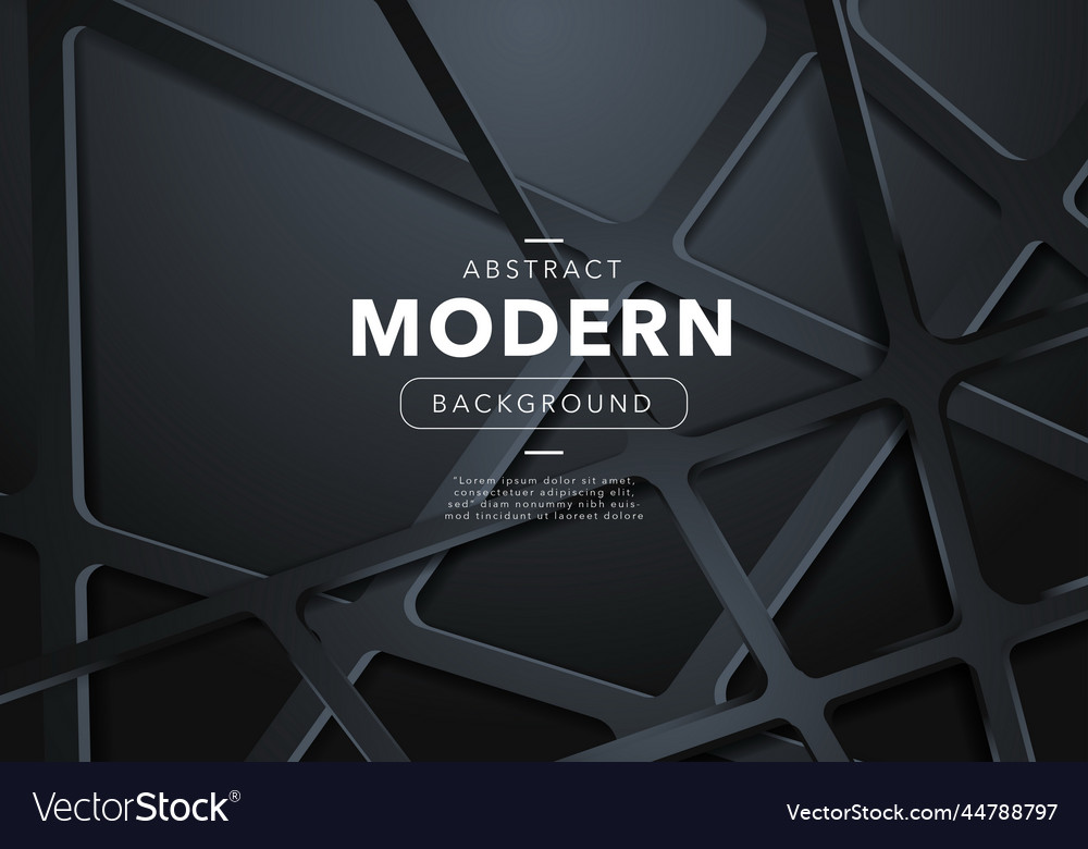 Black abstract modern background with shapes