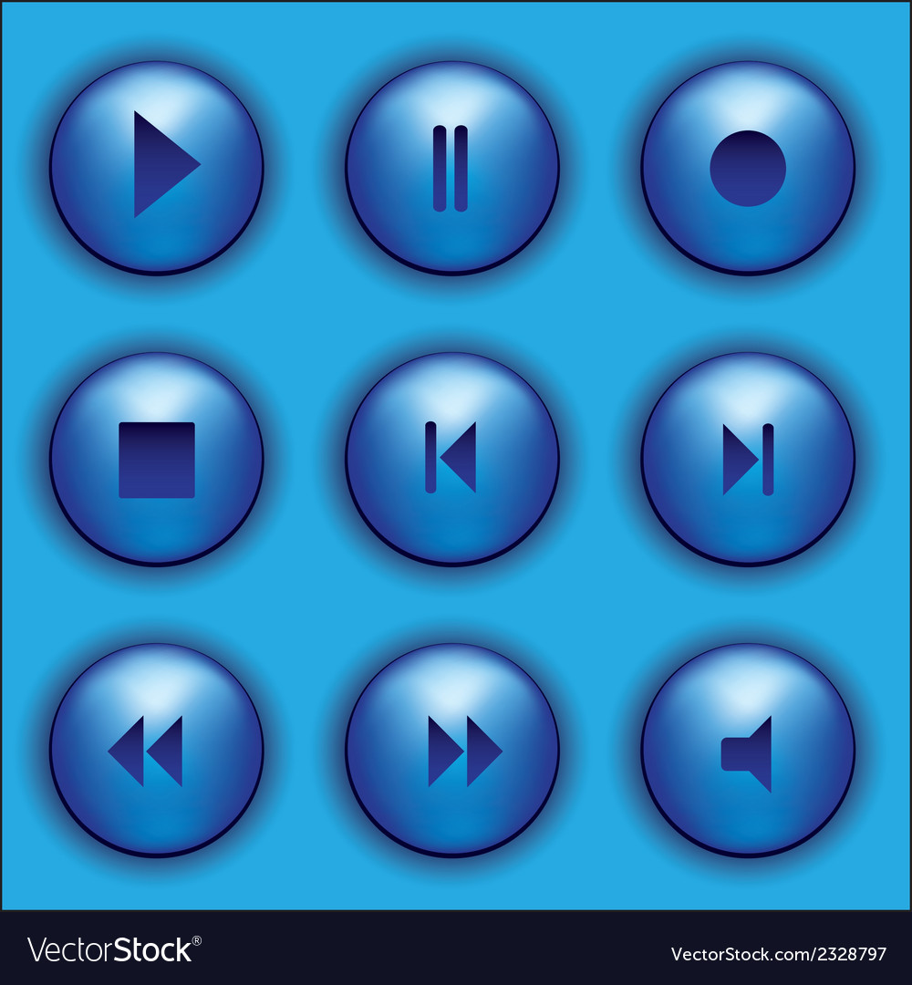 Blue buttons with audio icons