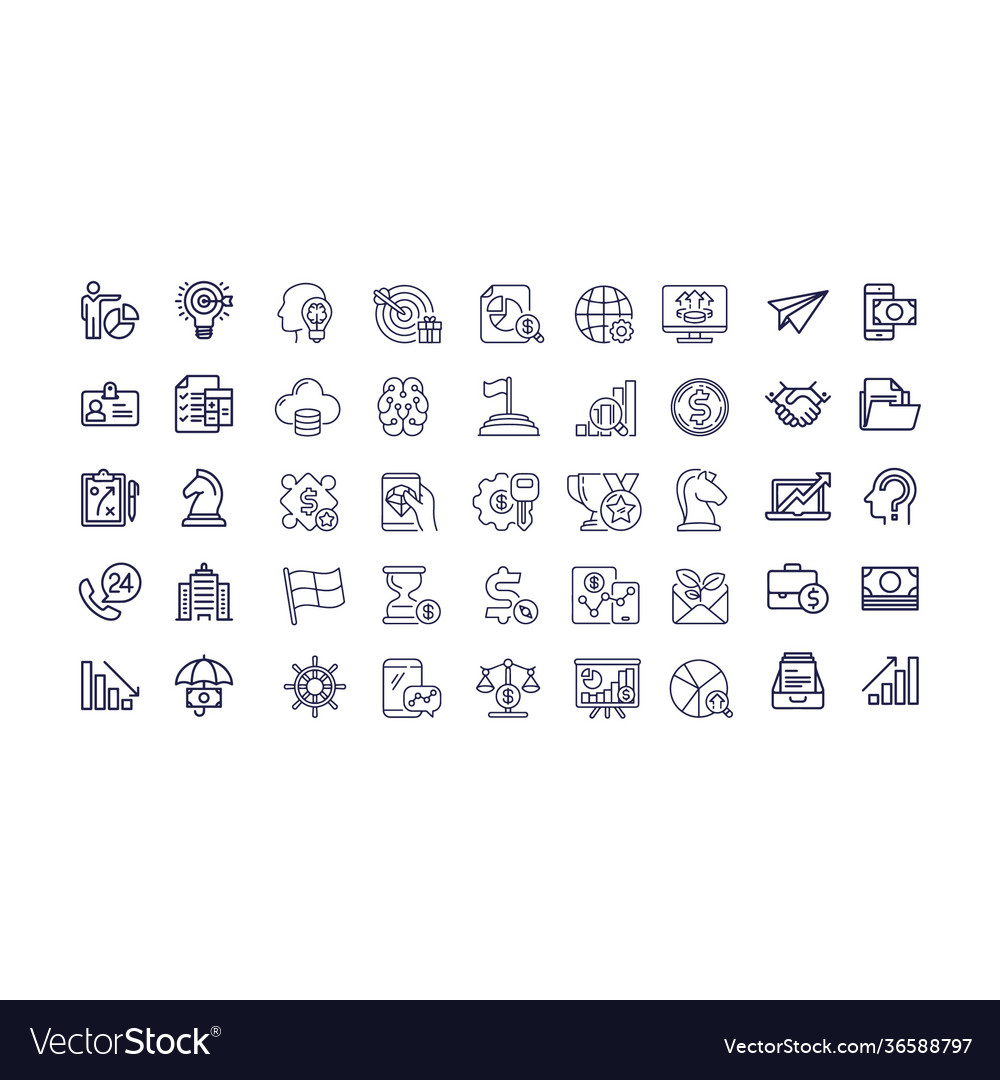 Business office icons design