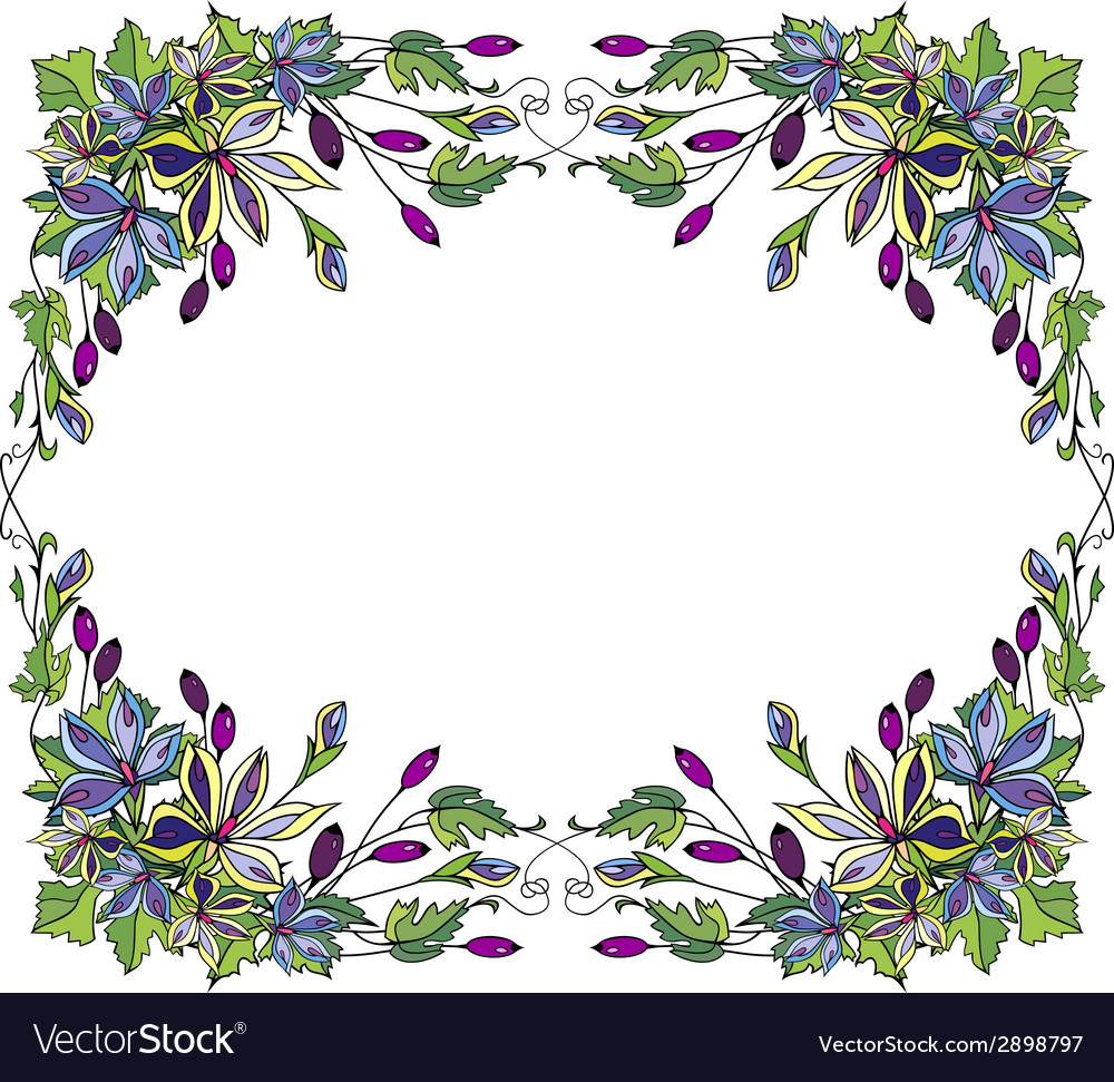 Floral frame