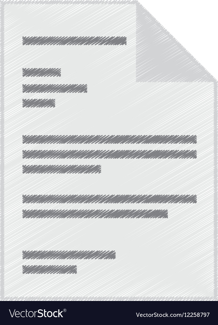 Paper document file isolated icon