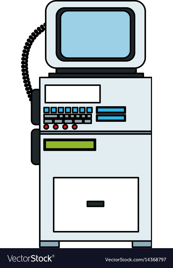 Patient monitor icon image Royalty Free Vector Image