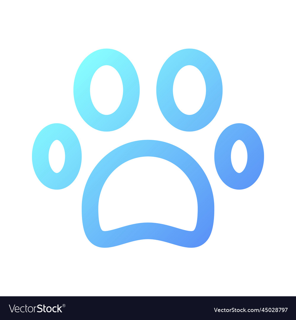 Pet friendly pixel perfect gradient linear ui icon