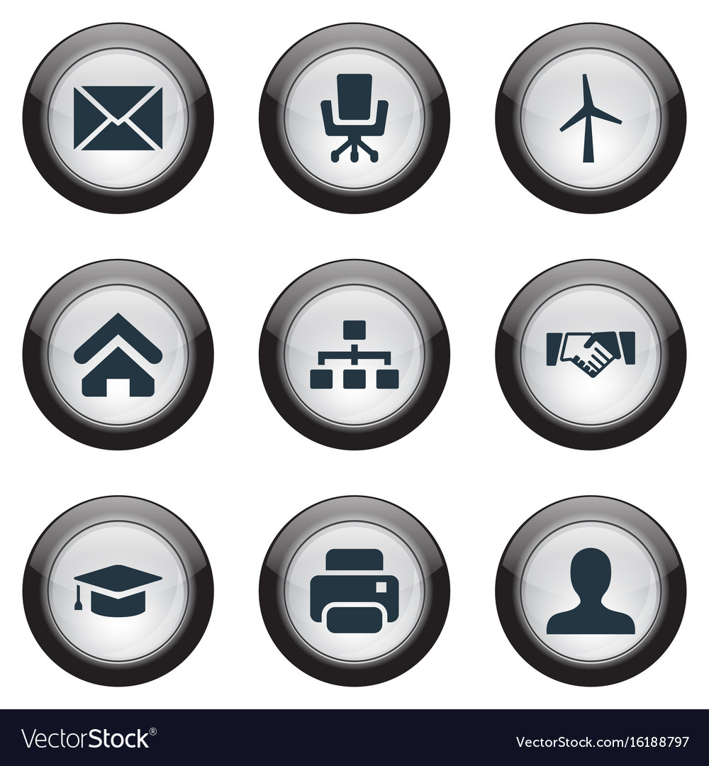 Set of simple commerce icons