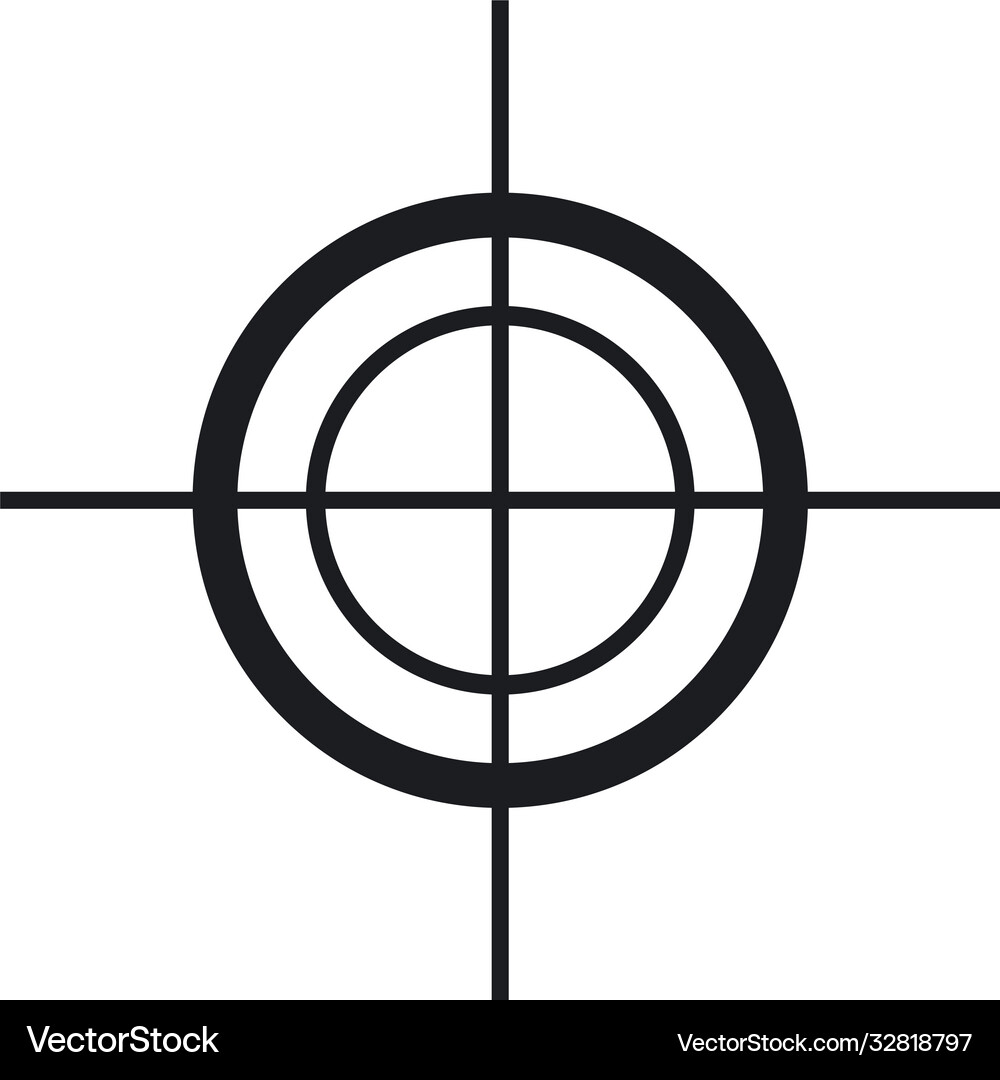 Target icon Royalty Free Vector Image - VectorStock