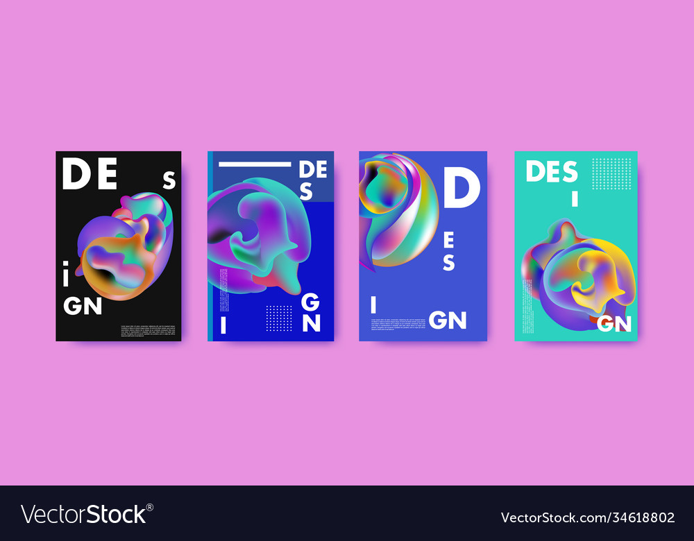 Abstract colorful liquid and fluid pattern