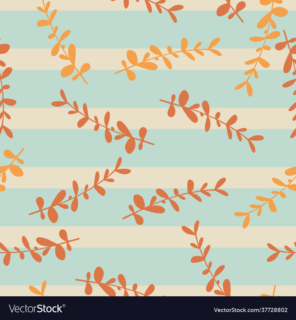Abstract herbal seamless pattern with random vector image Abstract herbal seamless pattern with random