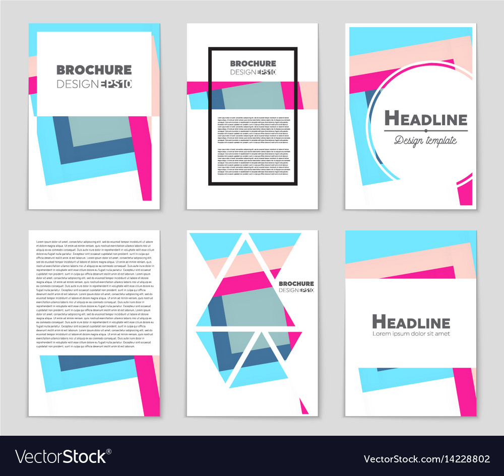 Abstract layout background set for art