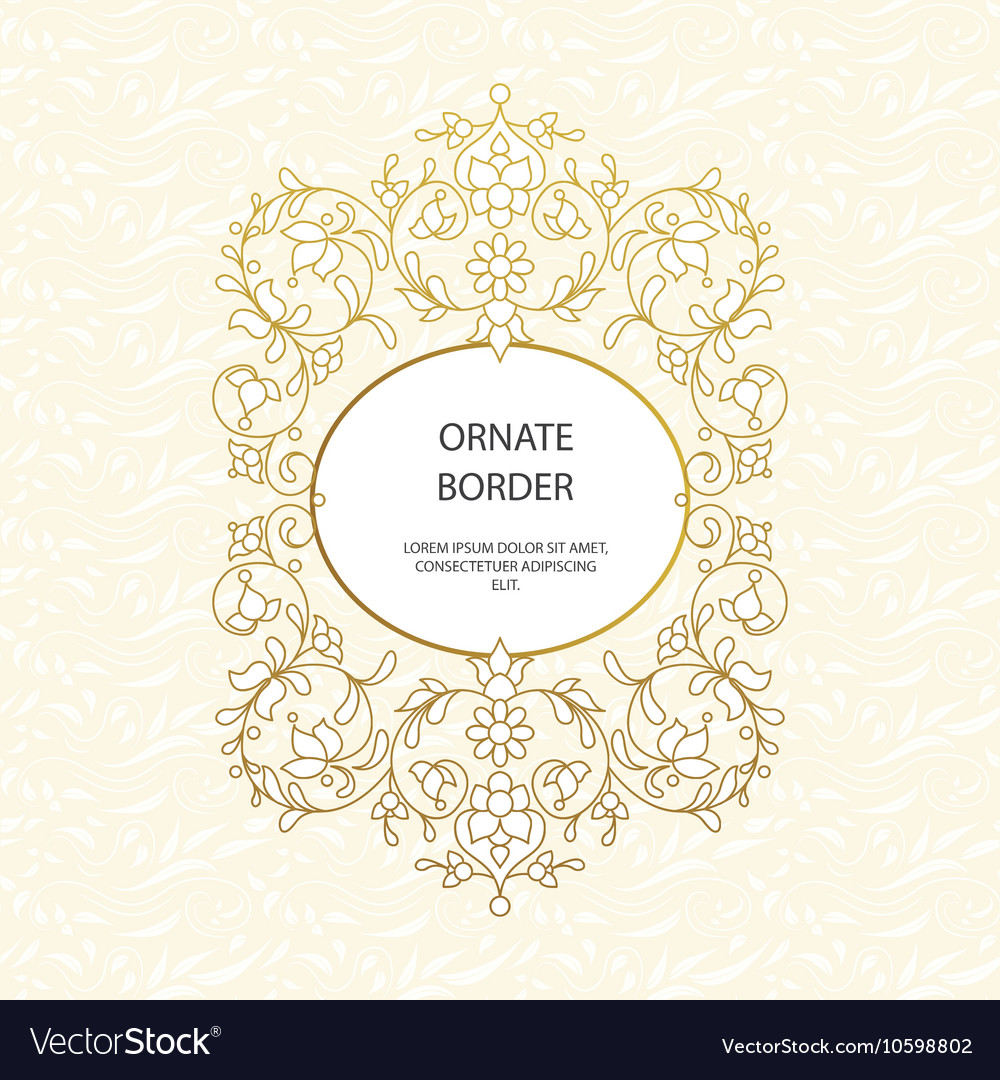Decorative frame elegant element