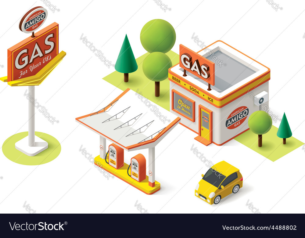 Gas filling station