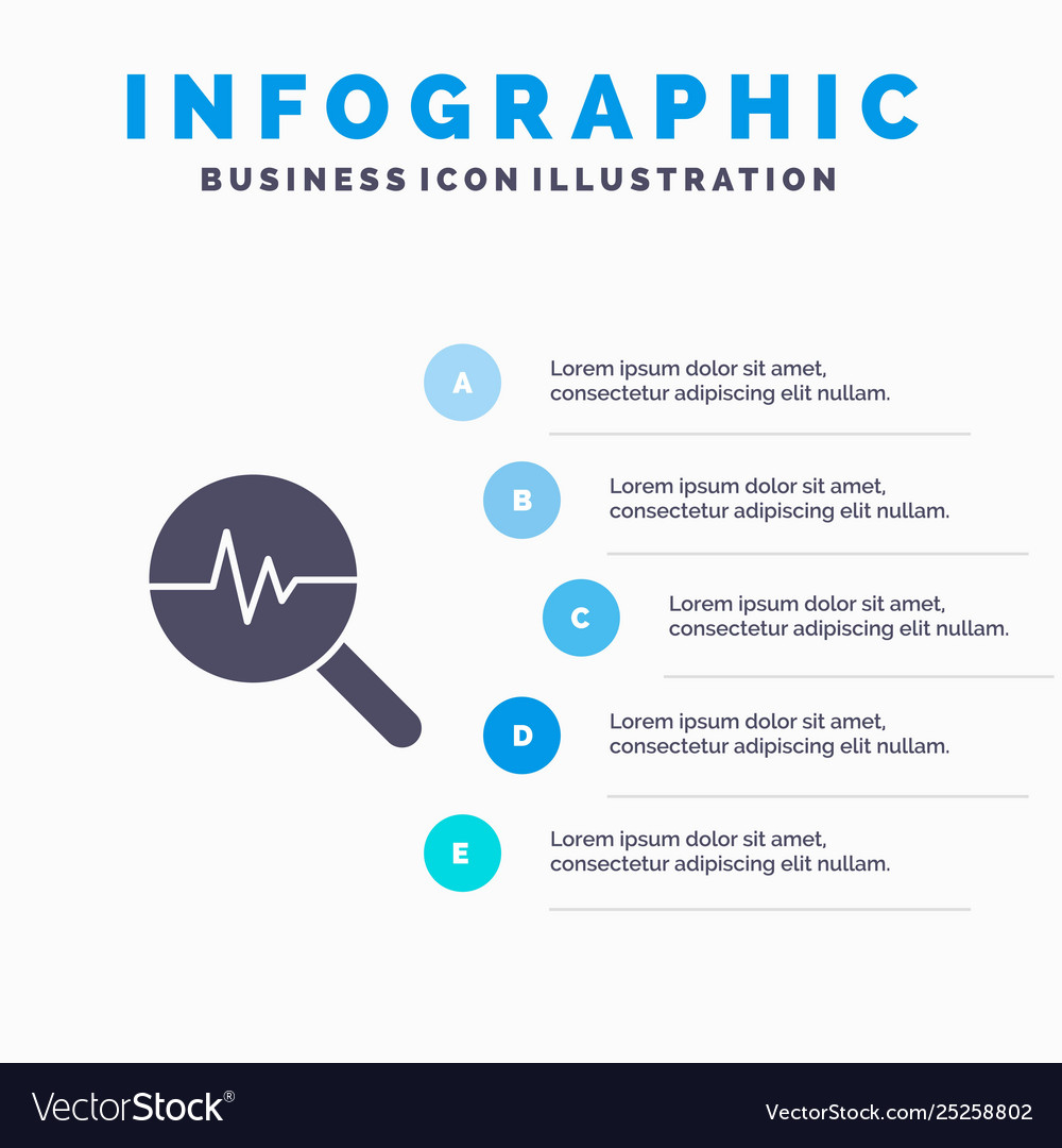 Graphic info graphics graph search chart solid vector image Graphic info graphics graph search chart solid