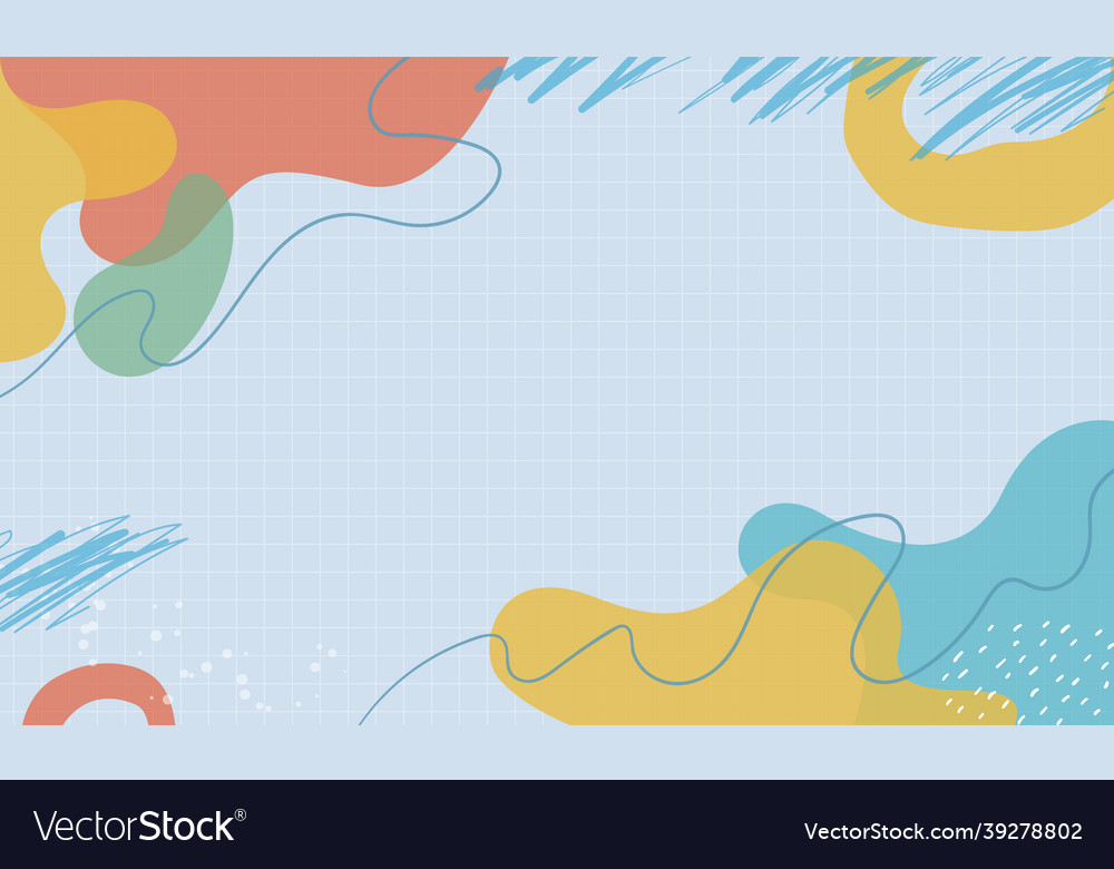 Modern abstract elements set minimal background
