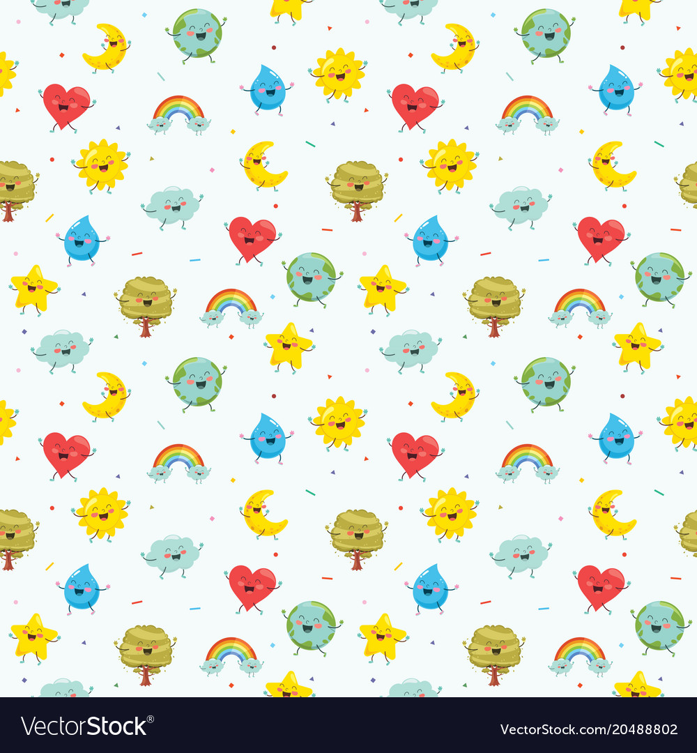 Nature seamless pattern