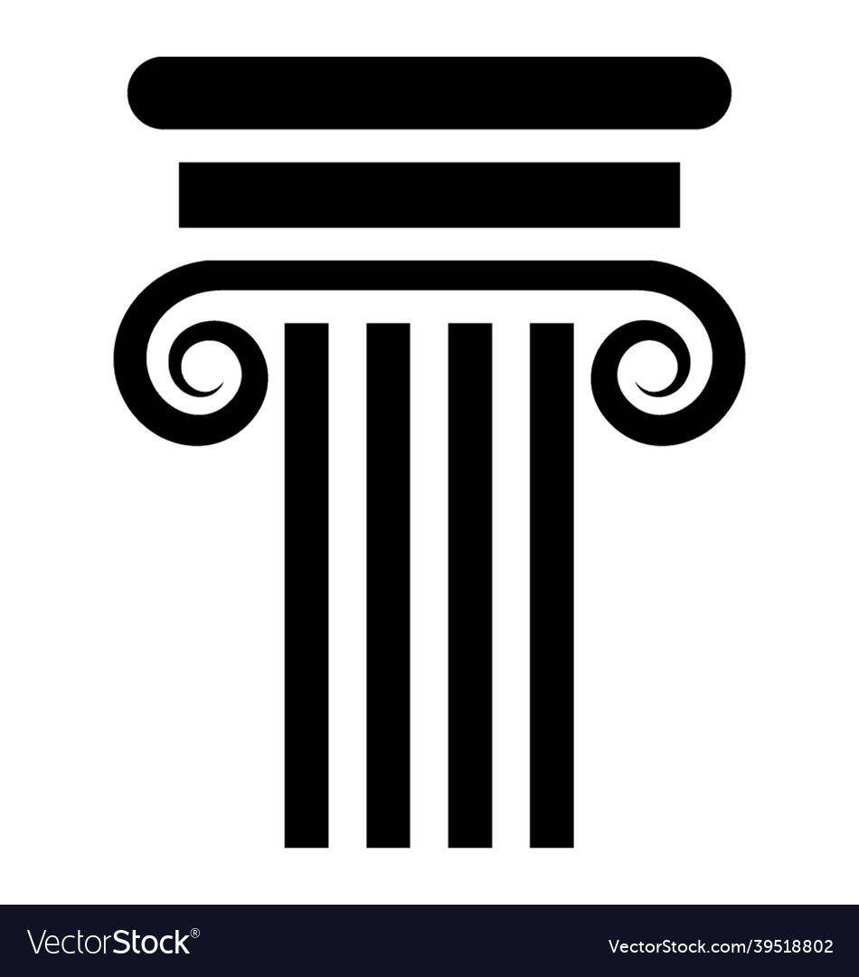 Pillar Sketch Royalty Free Vector Image - Vectorstock