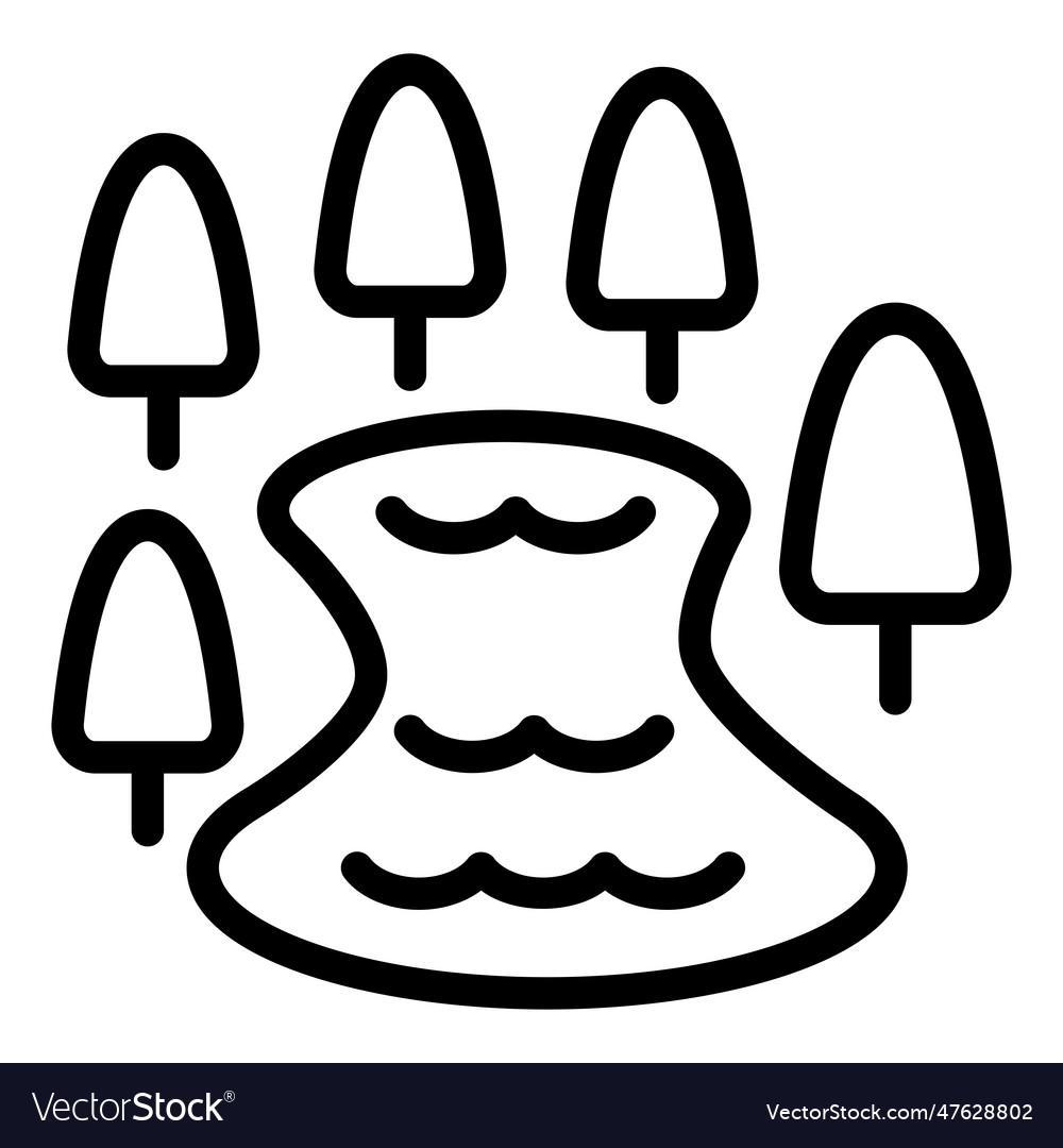 Pond icon Royalty Free Vector Image - VectorStock