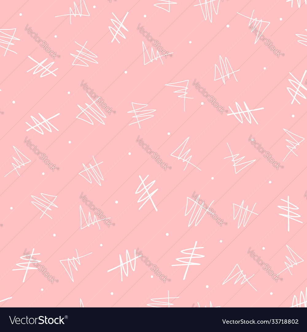 Repeated abstract scribbles and round dots cute vector image Repeated abstract scribbles and round dots cute
