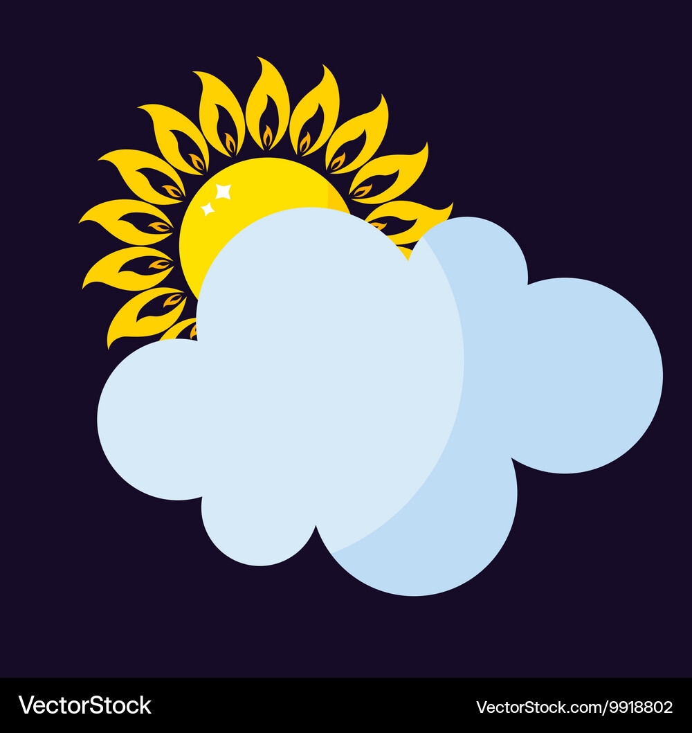 Sun icon isolated Royalty Free Vector Image - VectorStock