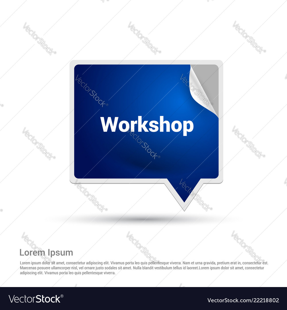 Workshop typography with elegant design