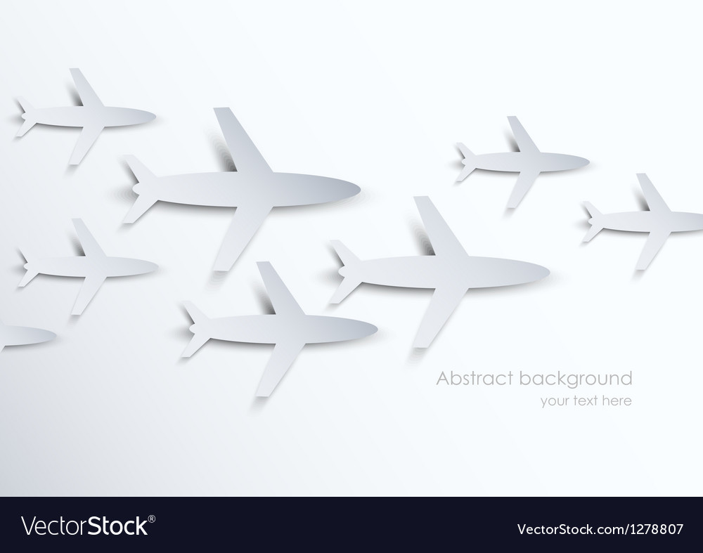 Background with airplanes