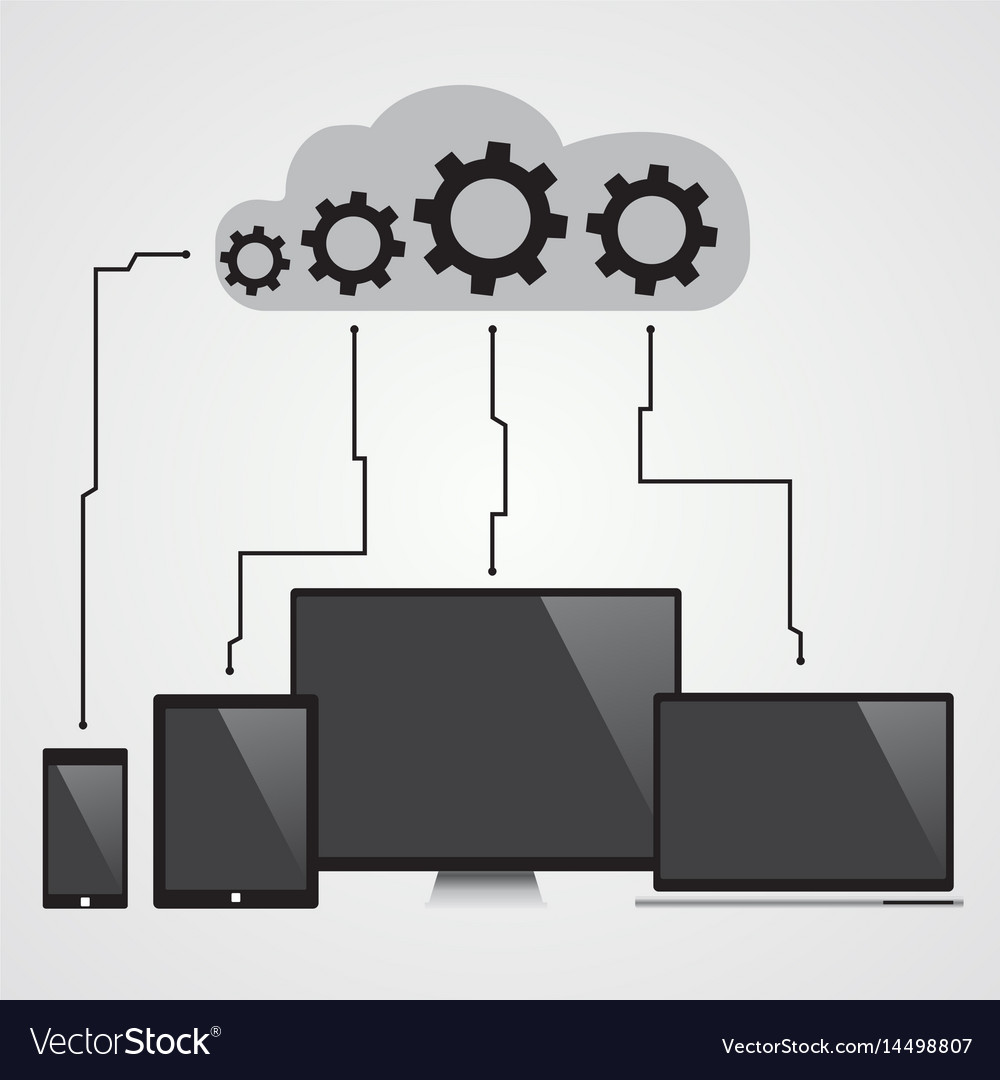 Cloud computing - devices connected to the