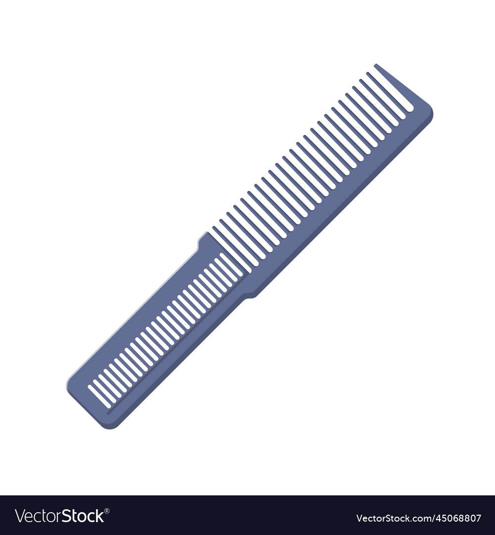 Comb flat clean icon design element on isolated Vector Image Comb flat clean icon design element on isolated