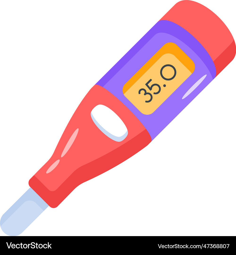 Digital thermometer Royalty Free Vector Image - VectorStock