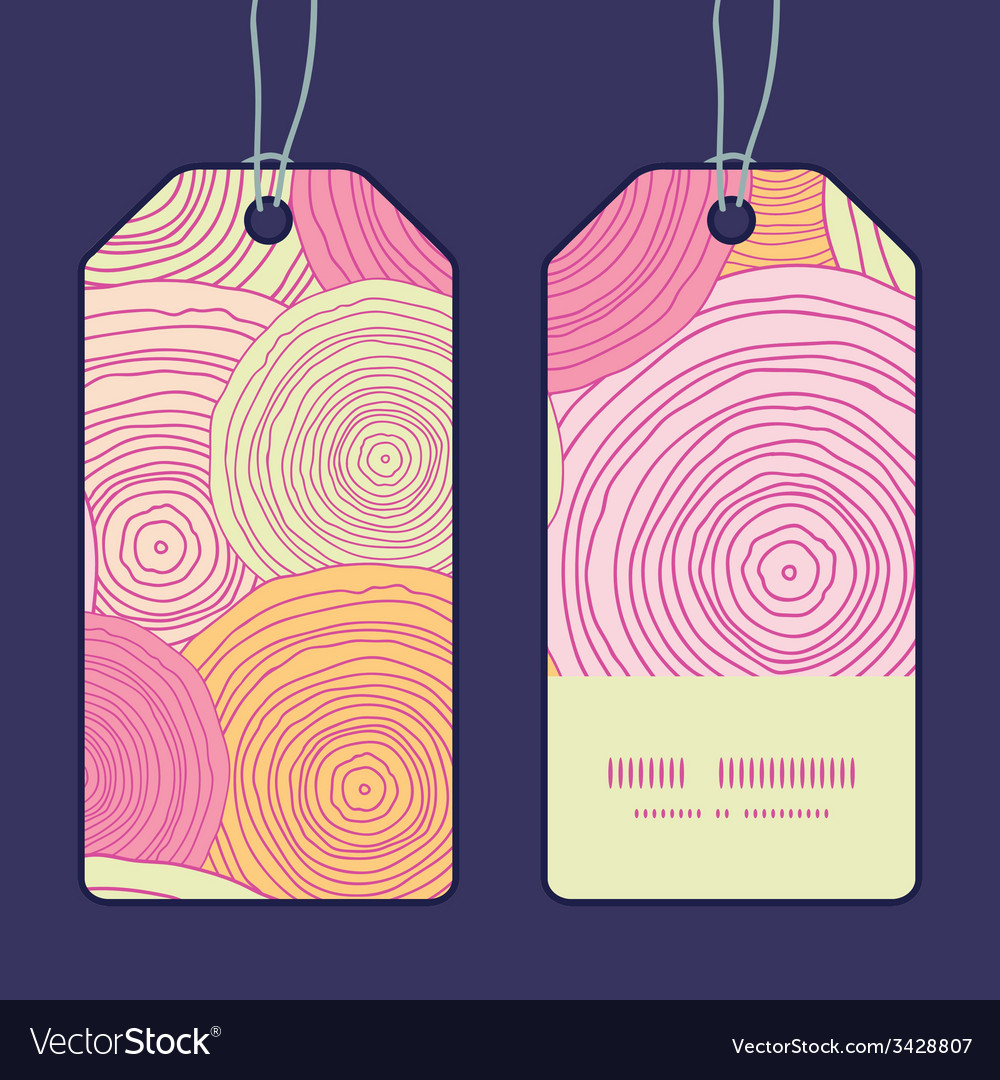Doodle circle texture vertical stripe frame