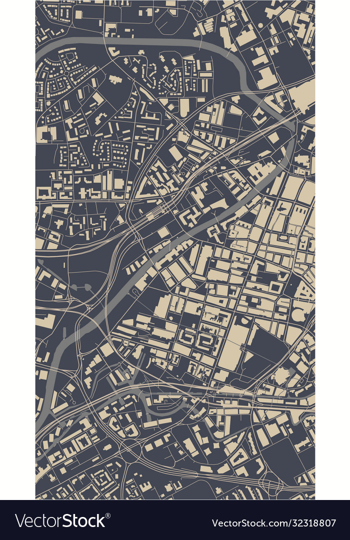 Map city salford england uk Royalty Free Vector Image