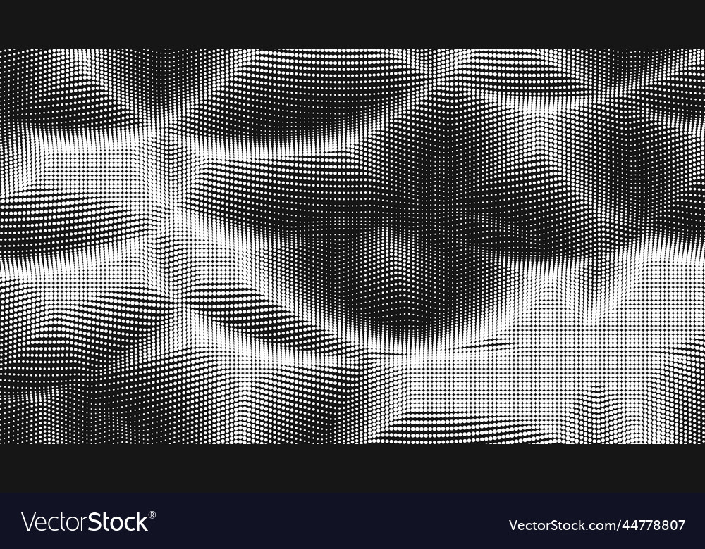 Point wave noise texture abstract dot background Vector Image Point wave noise texture abstract dot background