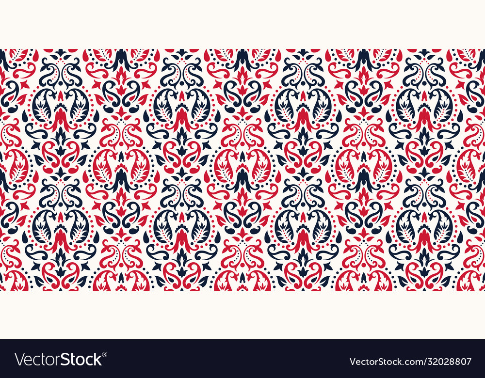 Rectangular seamless bandana print design Vector Image Rectangular seamless bandana print design