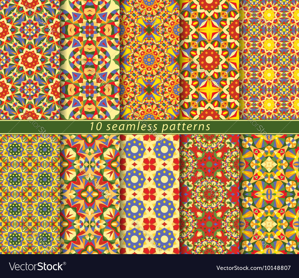 Set of seamless pattern