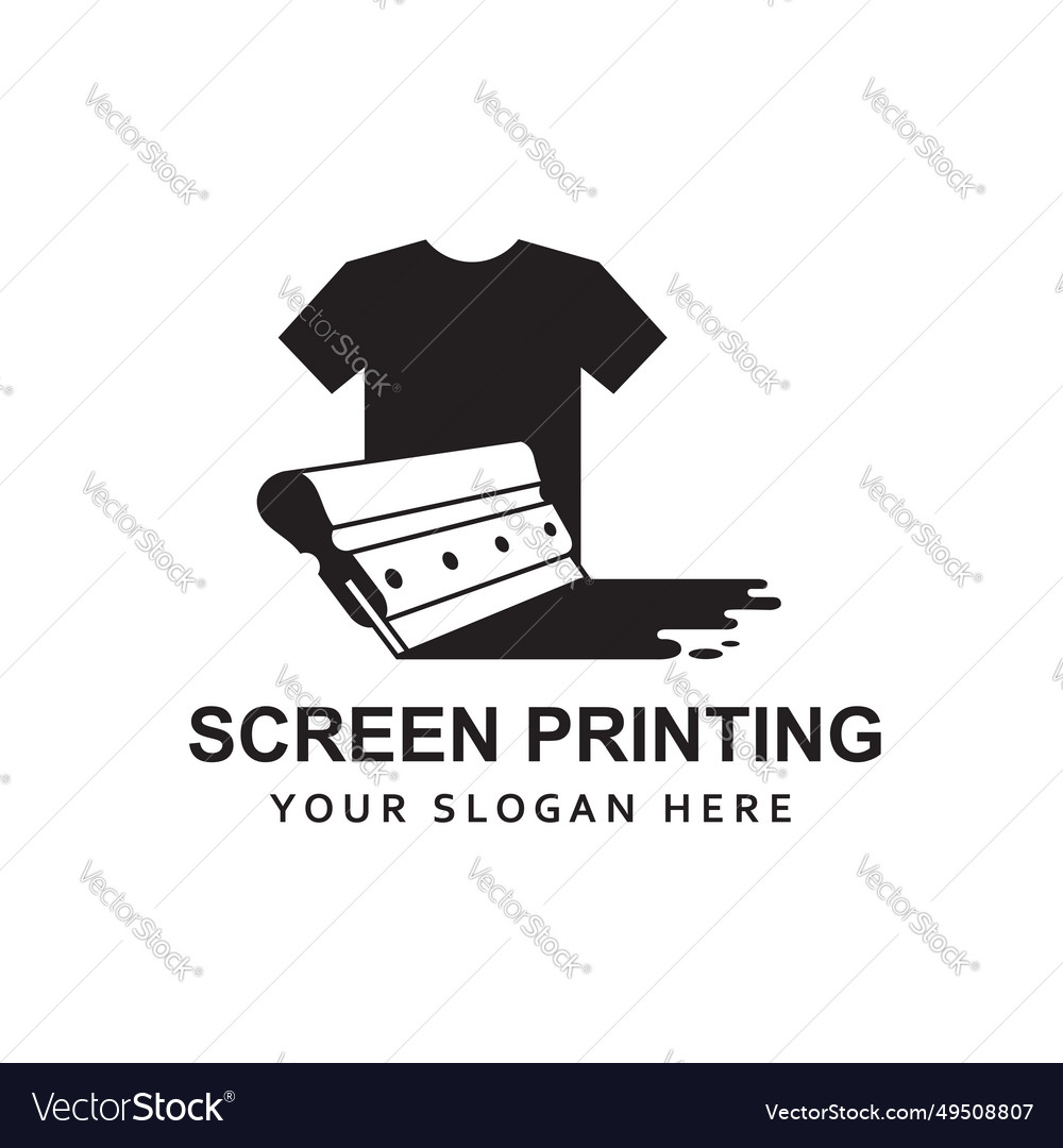 Silk screen printing icon Royalty Free Vector Image