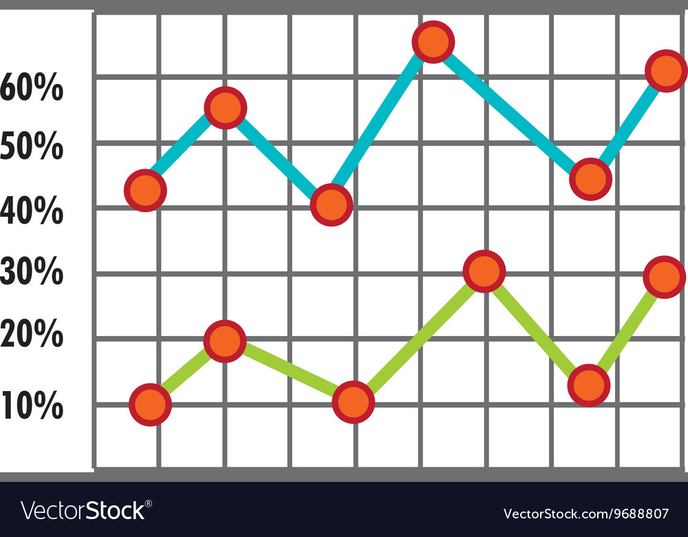 Spreadsheet with statistics graphics icon