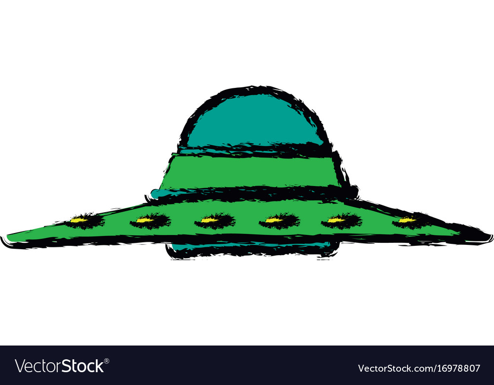 Ufo saucer spaceship vehicle object icon