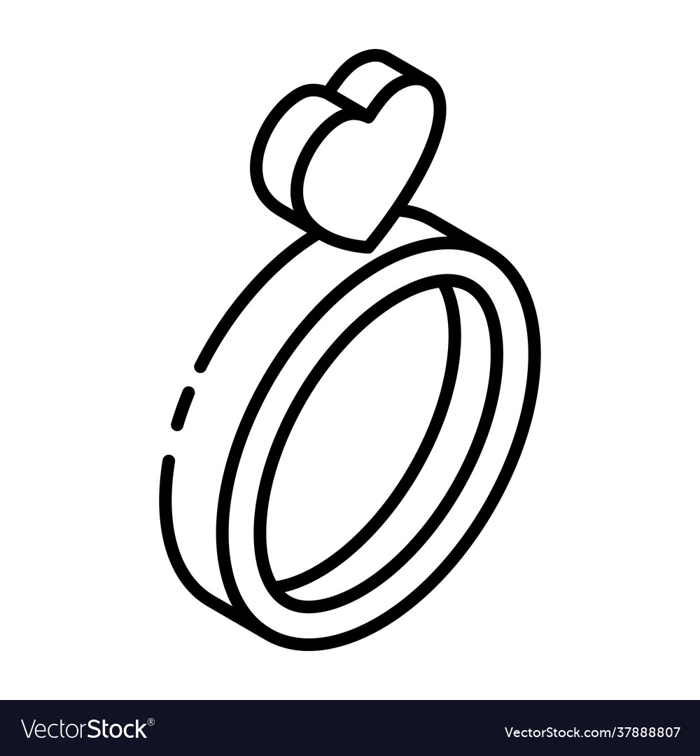 Wedding ring Royalty Free Vector Image - VectorStock