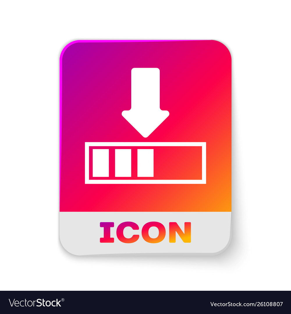 White loading icon isolated on background vector image White loading icon isolated on background