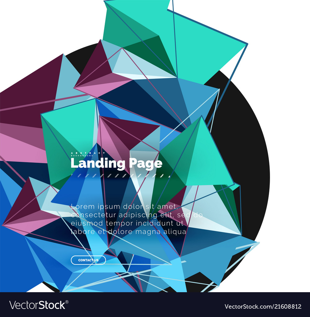 3d triangle abstract background polygonal