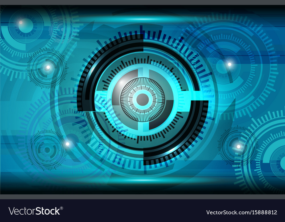 Abstract Tech Circles Background