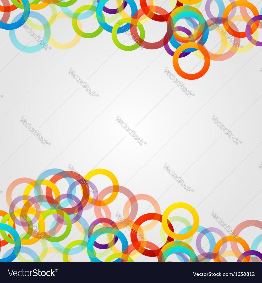 Background with colorful circles