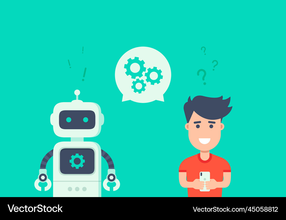 Chatbot concept Royalty Free Vector Image - VectorStock