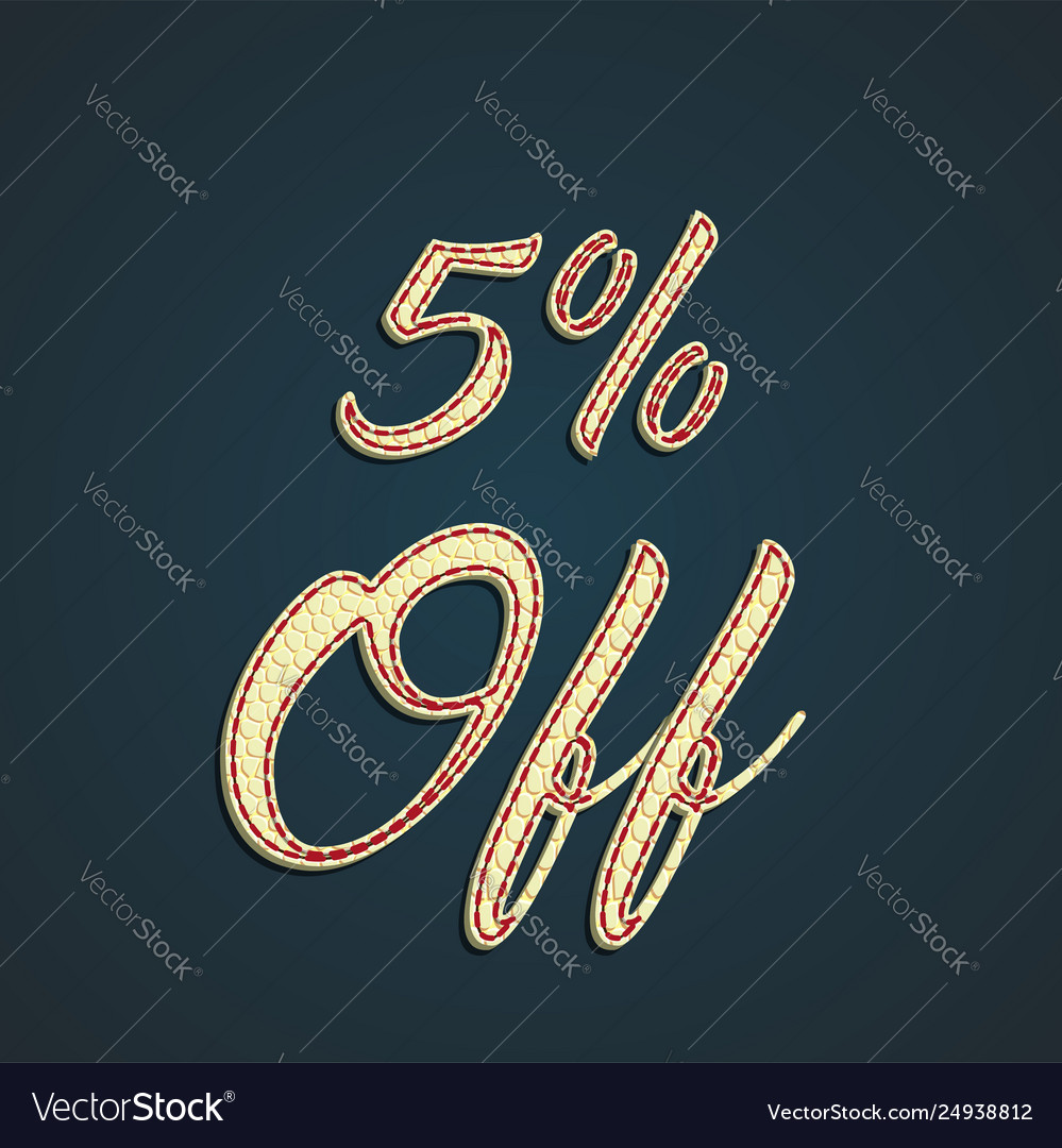 Discount leather sign