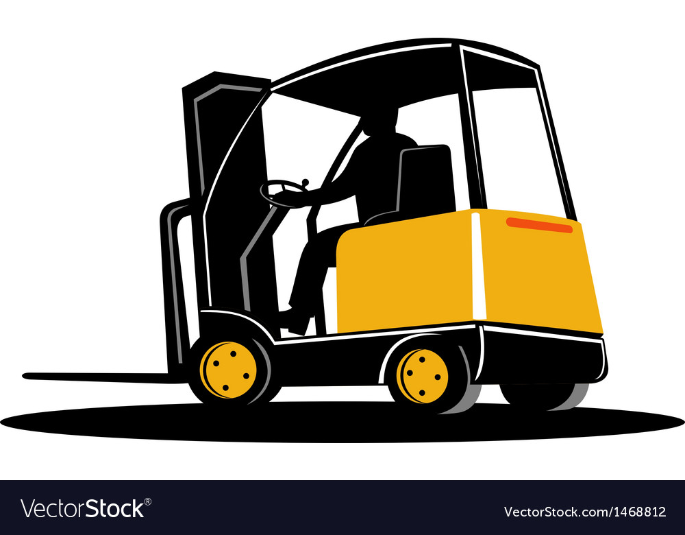 Forklift truck Royalty Free Vector Image - VectorStock