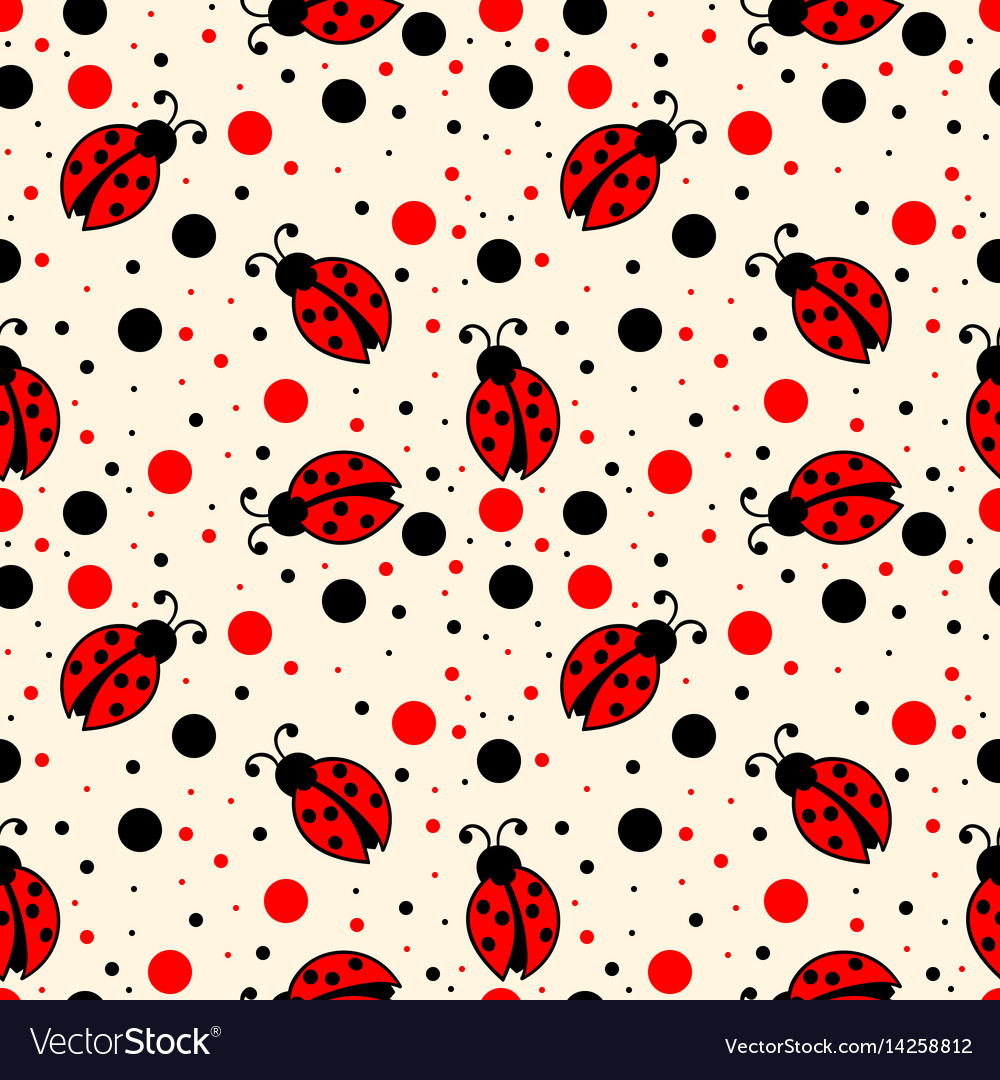 Ladybug Dot Pattern