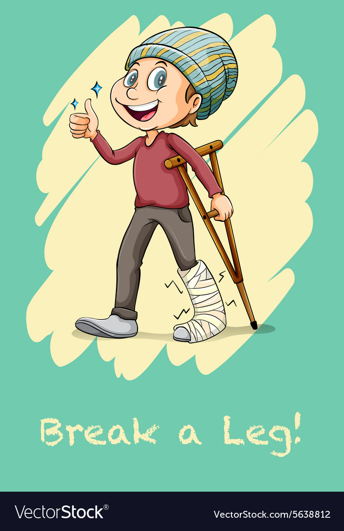 Man with a Broken Leg - Gesture of Support