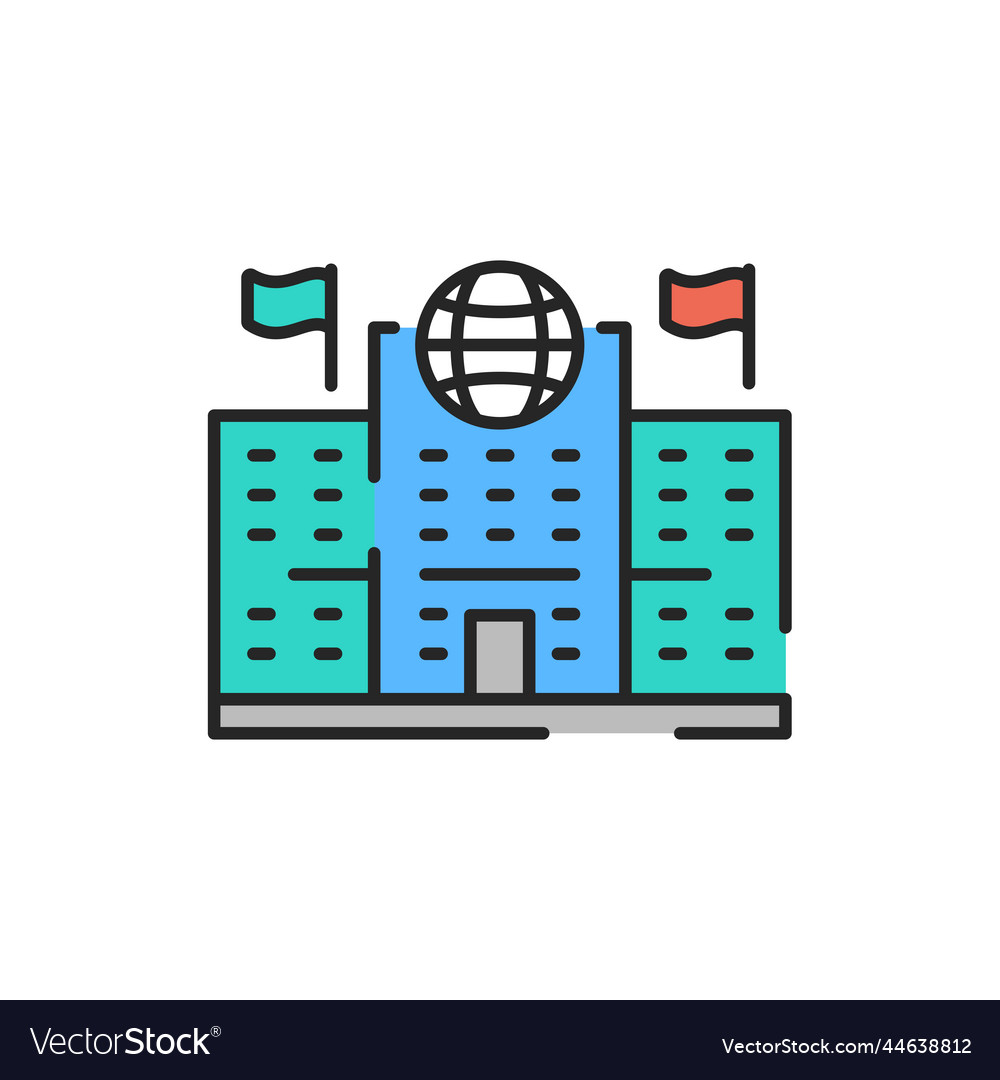 Migration service color line icon editable stroke vector image Migration service color line icon editable stroke
