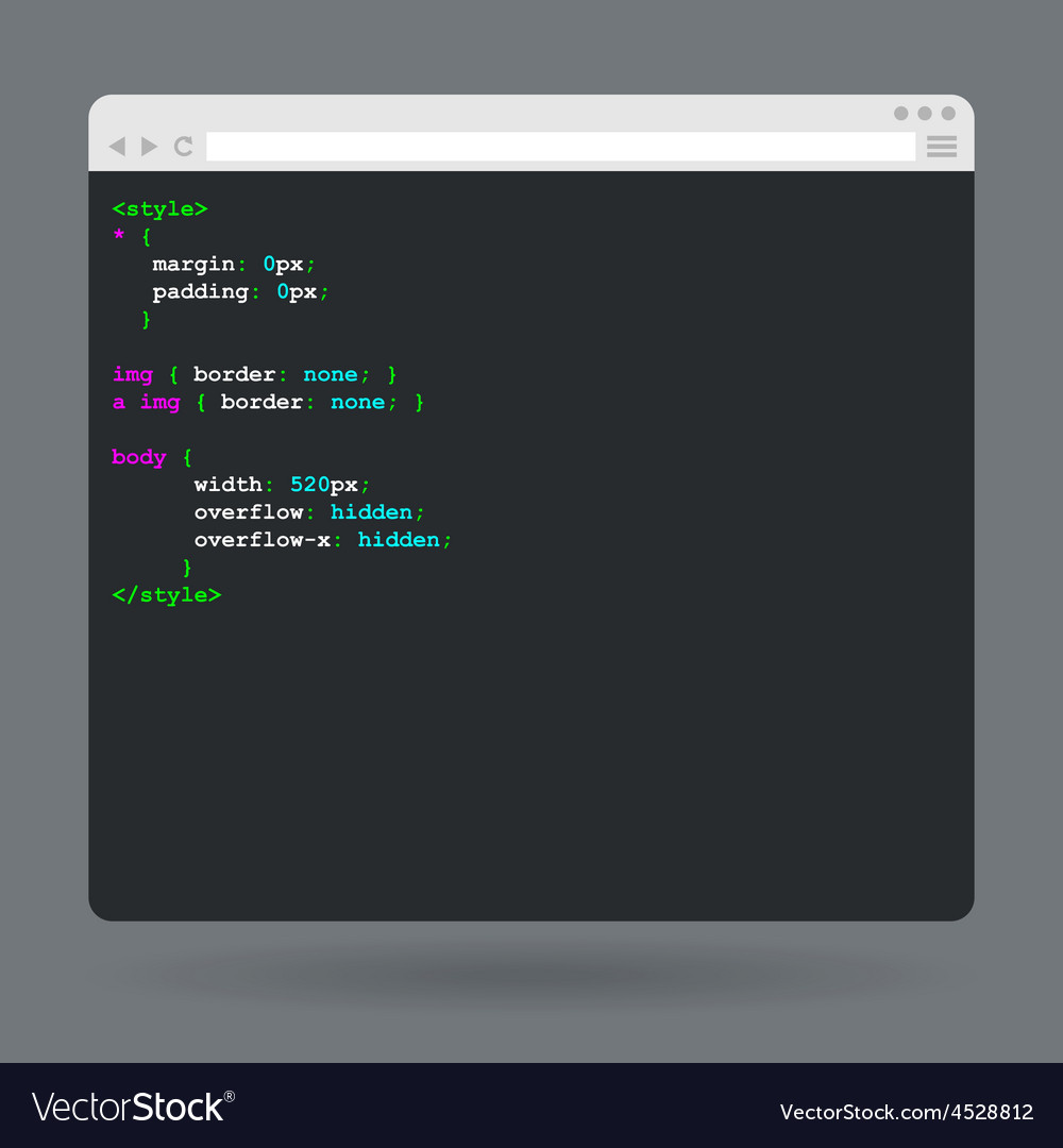 Modern Browser Window with Code