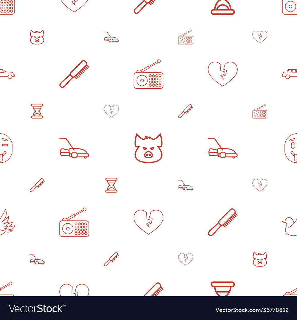 Set icons pattern seamless white background
