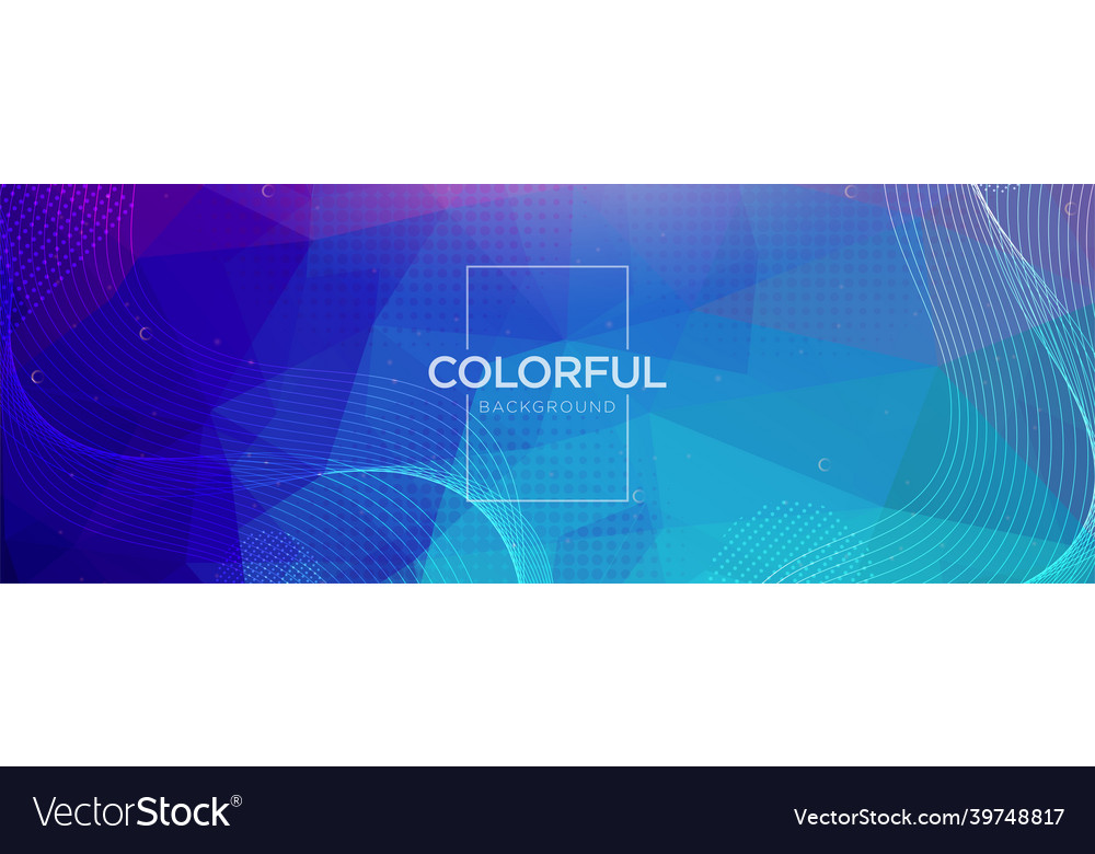 Abstract colorful polygonal with creative dynamic