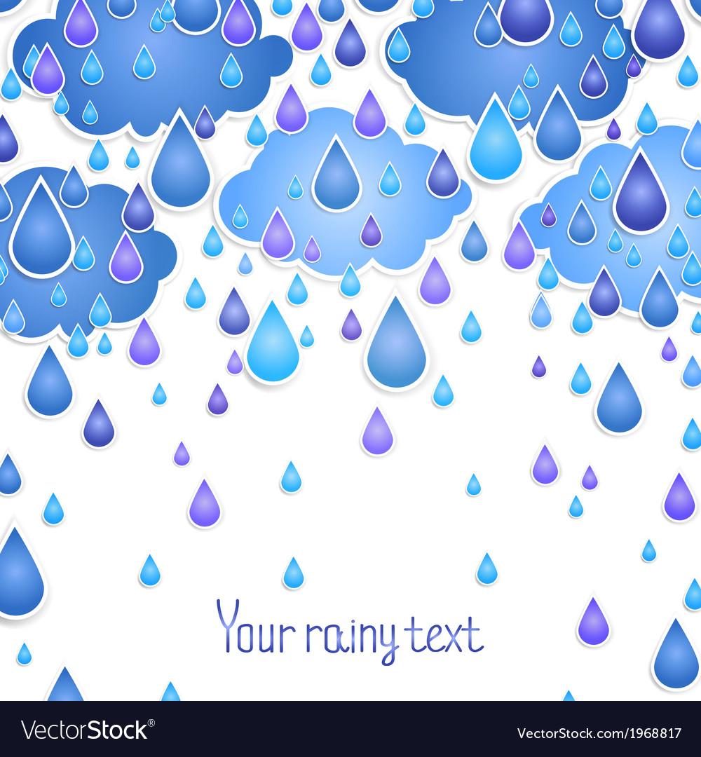 Background with rain drops for the text
